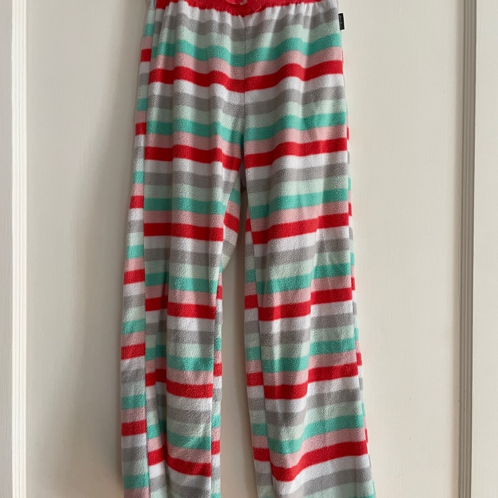 Eddie Bauer Kids Pajama Bottoms - Red, Gray, Green Stripes